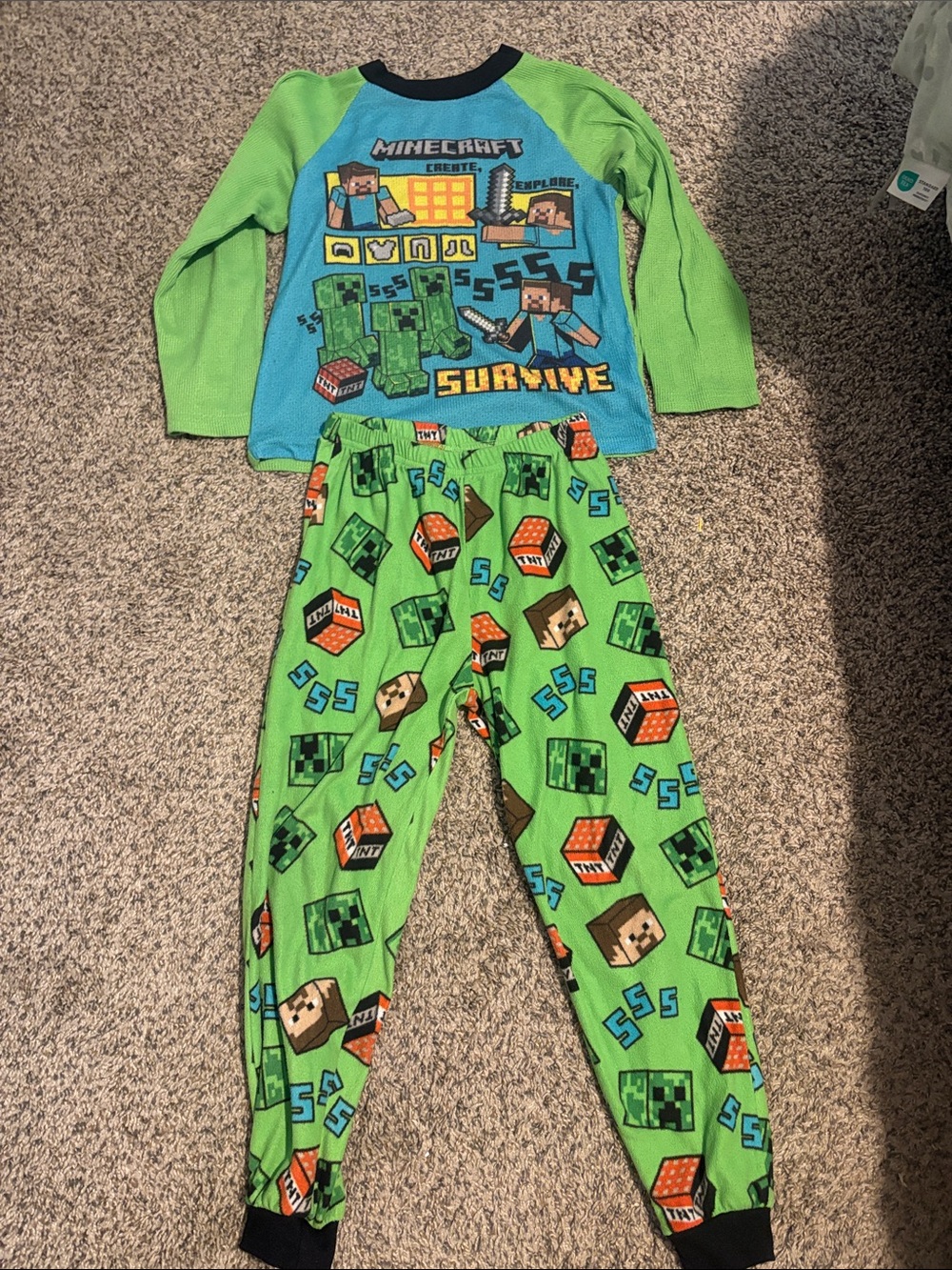 Minecraft Boys Pajama Set